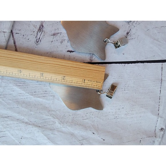 Boy Cub Scout Wolf Head Table Cloth Weights Stainless Steal Set 4 - Picture 5 of 5